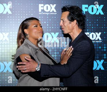 La reine Latifah et Benjamin Bratt assistent à LA conférence FOX Networks 2017 qui s'est tenue à Wollman Rink, à Central Park, le 15 mai 2017 Banque D'Images