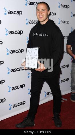 Mike Posner arrive aux ASCAP Pop Music Awards qui se tiennent au Wiltern Theatre Banque D'Images