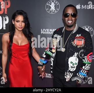 Cassie Ventura et Sean Combs participant à la première « CAn't Stop, Won't Stop: A Bad Boy Story » tenue à la Writers Guild of America à Los Angeles, États-Unis Banque D'Images