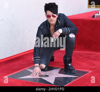 Criss Angel assistant à la cérémonie du Hollywood Walk of Fame à Los Angeles Banque D'Images