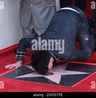 Criss Angel assistant à la cérémonie du Hollywood Walk of Fame à Los Angeles Banque D'Images