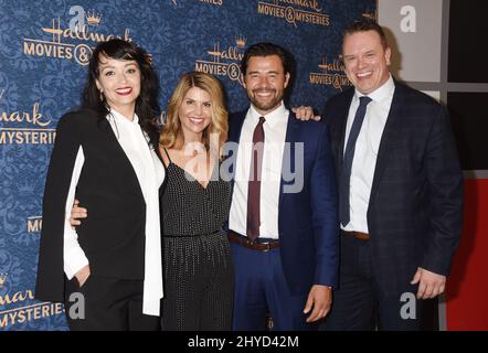 Sarah Strange, Lori Loughlin, Steve Bacic et Kevin O'Grady arrivent pour les films Hallmark et Mystères 'garage sale Mystery' première tenue au Paley Center for Media à Beverly Hills, Los Angeles Banque D'Images