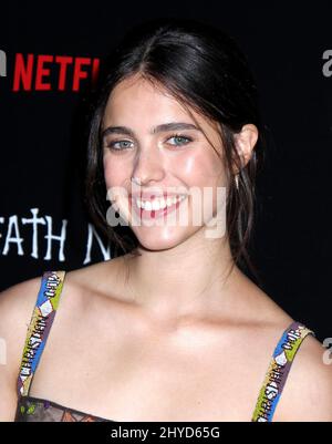 Margaret Qualley participe à la première « Note de mort » qui s'est tenue à AMC Loews Lincoln Square à New York, aux États-Unis Banque D'Images