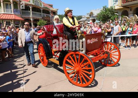 Dolly Parton visite Dollywood dans le Dewitt Banque D'Images