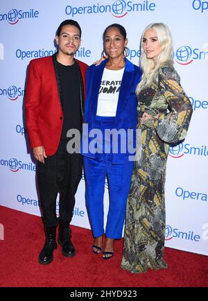 Evan Ross, Tracee Ellis Ross et Ashlee Simpson Ross participant au Gala de l'opération Smile à Santa Monica Banque D'Images