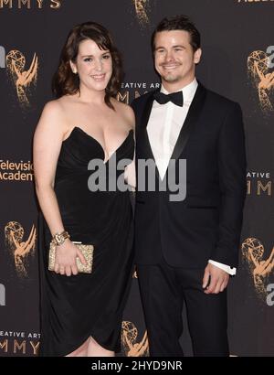 Melanie Lynskey et Jason Ritter arrivent pour la Journée 2017 des arts créatifs Emmys 2 qui s'est tenue au Microsoft Theatre L.A. LIVE, Los Angeles, 10th septembre 2017 Banque D'Images