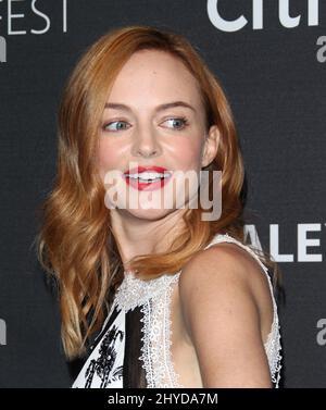 Heather Graham assistait aux "Law & Order True crime: The Menendez Murders" 11th aperçus de la télévision annuelle de l'automne de PaleyFest au Paley Center for Media, Beverly Hills, Los Angeles Banque D'Images