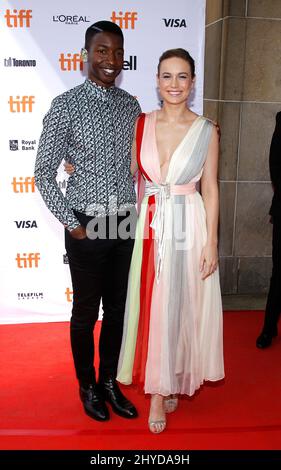 Mamoudou Athie et Brie Larson assistent à la première du magasin Unicorn, dans le cadre du Festival international du film de Toronto 2017 au Princess of Wales Theatre de Toronto, au Canada Banque D'Images