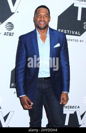 Michael Strahan participant à la première saison du Tribeca TV Festival 'religion des Sports' qui s'est tenue à Cinepolis Chelsea le 22 septembre 2017 Banque D'Images