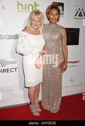 Mel B et Andrea Brown assistent au Gala « face avant » 2017 qui s'est tenu au complexe de Taglyan à Los Angeles, aux États-Unis Banque D'Images