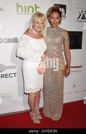 Mel B et Andrea Brown assistent au Gala « face avant » 2017 qui s'est tenu au complexe de Taglyan à Los Angeles, aux États-Unis Banque D'Images