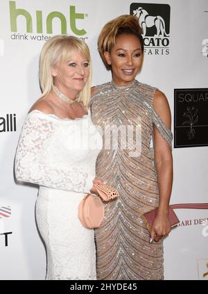 Mel B et Andrea Brown assistent au Gala « face avant » 2017 qui s'est tenu au complexe de Taglyan à Los Angeles, aux États-Unis Banque D'Images