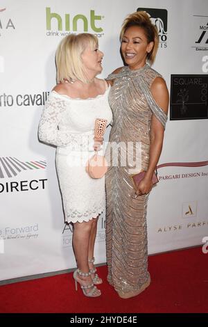 Mel B et Andrea Brown assistent au Gala « face avant » 2017 qui s'est tenu au complexe de Taglyan à Los Angeles, aux États-Unis Banque D'Images