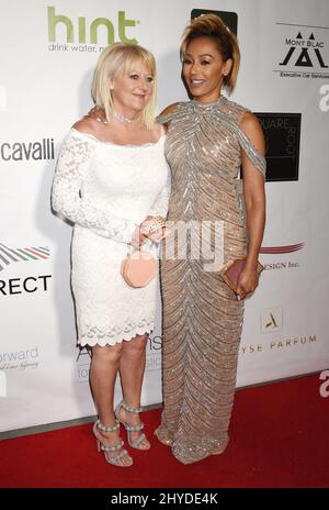 Mel B et Andrea Brown assistent au Gala « face avant » 2017 qui s'est tenu au complexe de Taglyan à Los Angeles, aux États-Unis Banque D'Images