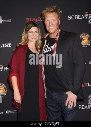 Jake Busey et April Hutchinson assistent à la première mondiale du Screamfest 2017 de 'Dead Ant' Banque D'Images