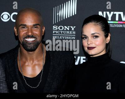 Lina ESCO et Shemar Moore participent aux S.W.A.T. Première mondiale au théâtre SVA le 24 octobre 2017 Banque D'Images