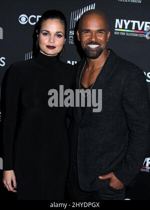 Lina ESCO et Shemar Moore participent aux S.W.A.T. Première mondiale au théâtre SVA le 24 octobre 2017 Banque D'Images