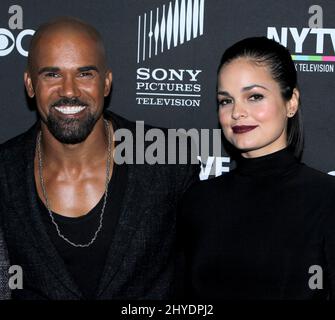 Lina ESCO et Shemar Moore participent aux S.W.A.T. Première mondiale au théâtre SVA le 24 octobre 2017 Banque D'Images