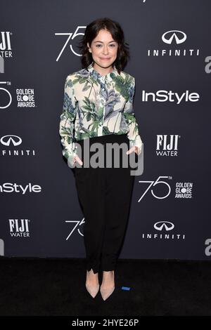 Tatiana Maslany à l'association de presse étrangère d'Hollywood (HFPA) et InStyle célèbrent la saison annuelle des Golden Globe Awards 75th à CATCH LA le 15 novembre 2017 à West Hollywood, CA. Banque D'Images