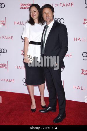 Martin Henderson et Helen Randag à la cérémonie du Temple de la renommée 24th célèbrent les légendes de la télévision qui se tiennent à la Television Academy de North Hollywood, aux États-Unis Banque D'Images