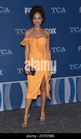 Amber Stevens Ouest assister à la FOX Winter TCA 2018 à Pasadena, Los Angeles Banque D'Images