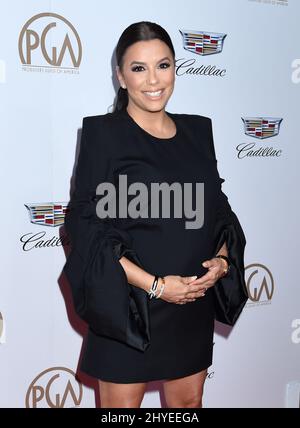 EVA Longoria arrive aux Prix annuels de la Guilde des producteurs 29th qui ont eu lieu à l'hôtel Beverly Hilton le 20 janvier 2018 à Beverly Hills, en Californie Banque D'Images