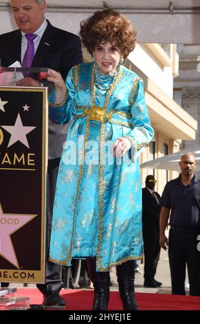 Gina Lollobrigida à Gina Lollobrigida honorée par Star sur le Hollywood Walk of Fame le 1 février 2018 à Hollywood, CA. Banque D'Images