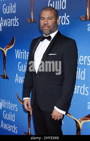 Jordan Peele arrive pour les 2018 Writers Guild Awards qui se tiennent à l'hôtel Beverly Hilton le 11 février 2018 à Beverly Hills, Los Angeles Banque D'Images