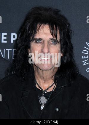 Alice Cooper assister dans les coulisses: Jésus Christ Superstar Live in concert tenu au Paley Centre à New York Banque D'Images