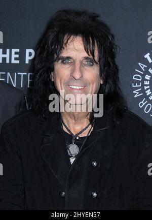 Alice Cooper assister dans les coulisses: Jésus Christ Superstar Live in concert tenu au Paley Centre à New York Banque D'Images