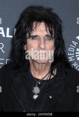 Alice Cooper assister dans les coulisses: Jésus Christ Superstar Live in concert tenu au Paley Centre à New York Banque D'Images