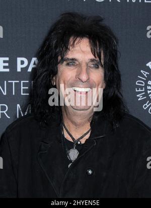 Alice Cooper assister dans les coulisses: Jésus Christ Superstar Live in concert tenu au Paley Centre à New York Banque D'Images