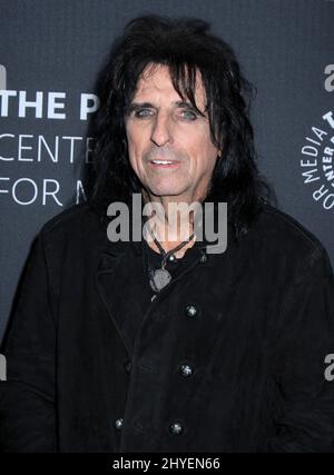 Alice Cooper assister dans les coulisses: Jésus Christ Superstar Live in concert tenu au Paley Centre à New York Banque D'Images