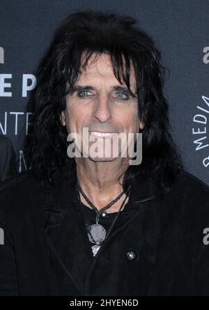 Alice Cooper assister dans les coulisses: Jésus Christ Superstar Live in concert tenu au Paley Centre à New York Banque D'Images