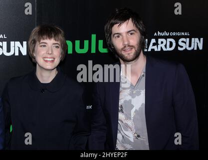 Agyness Deyn & Jim Sturgess participe à la première américaine de la série Hulu Original « Hard Sun » à New York Banque D'Images