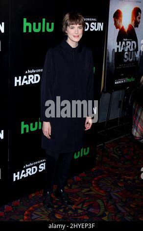 Agyness Deyn participe à la première américaine de Hulu Original Series « Hard Sun » à New York Banque D'Images