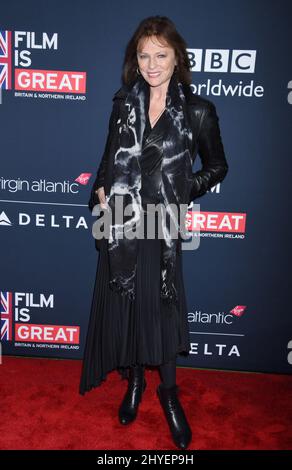 Jacqueline Bisset arrive pour le film est une grande réception en l'honneur de la British nominés pour le 90e Academy Awards organisé par le Consul général Mike Howells et BAFTA Los Angeles Président Kieran Breen au British Résidence à Los Angeles. Banque D'Images