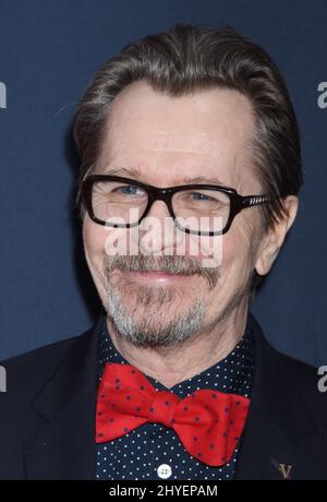 Gary Oldman arrive pour le film est une grande réception en l'honneur de la British nominés pour le 90e Academy Awards organisé par le Consul général Mike Howells et BAFTA Los Angeles Président Kieran Breen au British Résidence à Los Angeles. Banque D'Images