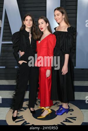 Haim participant à la Vanity Fair Oscar Party tenue à Beverly Hills, Los Angeles, États-Unis Banque D'Images