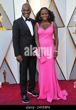 Viola Davis et Julius Tennon arrivent aux Academy Awards 90th à Los Angeles, en Californie Banque D'Images