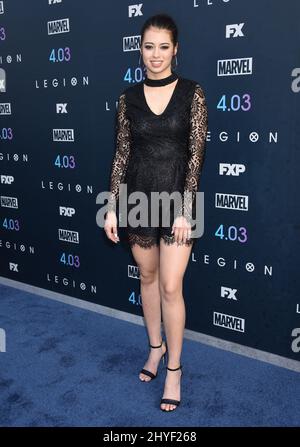 Amber Midthunder à la première saison 2 de la 'Legion' de FX, tenue à la Guilde des directeurs d'Amérique le 2 avril 2018 à Los Angeles, aux États-Unis. Banque D'Images