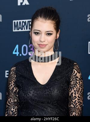 Amber Midthunder à la première saison 2 de la 'Legion' de FX, tenue à la Guilde des directeurs d'Amérique le 2 avril 2018 à Los Angeles, aux États-Unis. Banque D'Images