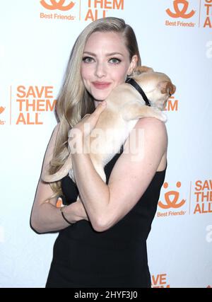 Amanda Seyfried participe au troisième Gala annuel de la Best Friends Animal Society qui s'est tenu à Guastavinos à New York, aux États-Unis Banque D'Images