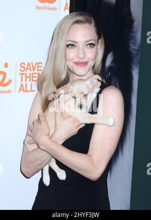 Amanda Seyfried participe au troisième Gala annuel de la Best Friends Animal Society qui s'est tenu à Guastavinos à New York, aux États-Unis Banque D'Images