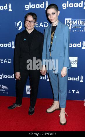 Asia Kate Dillon assiste aux GLAAD Media Awards 29th qui se tiennent au New York Hilton Midtown, aux États-Unis Banque D'Images