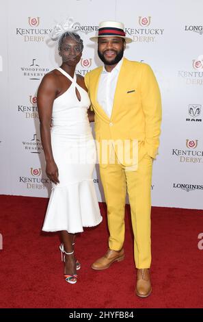 Anthony Anderson et Alvina Stewart au Kentucky Derby 144th qui s'est tenu à Churchill Downs le 5 mai 2018 à Louisville, Kentucky. Banque D'Images