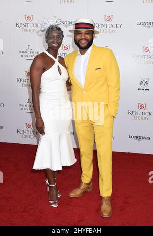 Anthony Anderson et Alvina Stewart au Kentucky Derby 144th qui s'est tenu à Churchill Downs le 5 mai 2018 à Louisville, Kentucky. Banque D'Images