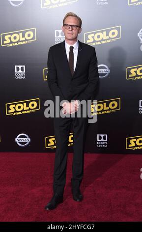 Paul Bettany à la première mondiale « une histoire de la guerre des étoiles » qui s'est tenue au théâtre El Capitan le 10 mai 2018 à Hollywood, en Californie. Banque D'Images