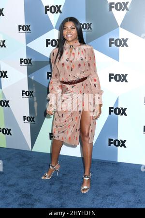Taraji P. Henson participe à l'avant-garde DE FOX Networks 2018 qui s'est tenue à Wollman Rink, à Central Park, le 14 mai 2018. Banque D'Images
