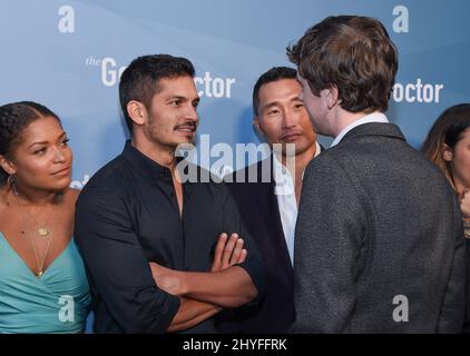 Antonia Thomas, Nicholas Gonzalez, Daniel DAE Kim et Freddie Hi participant à l'événement Emmy FYC « The Good Doctor » à Culver City, Californie, le 22 mai 2018. Banque D'Images